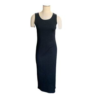 Maggy London Sleeveless Tank/Sheath Midi Dress Sz PS Black 58F
